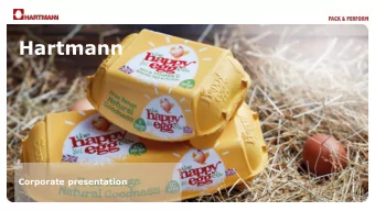 Hartmann  Corporate presentation  1  Q1 2019 highlights  Revenue  DKK 596m  Volume growth  Higher