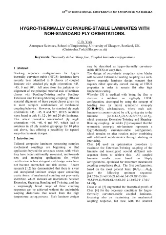 HYGRO-THERMALLY CURVAURE-STABLE LAMINATES WITH  NON-STANDARD PLY ORIENTATIONS.  C. B. York