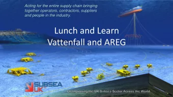 Vattenfall and AREG  Alliance Presentation  European Strategic Cluster Partnership in Blue Energy
