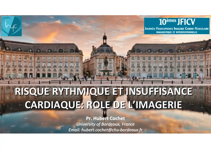 risque rythmique et insuffisance risque rythmique et