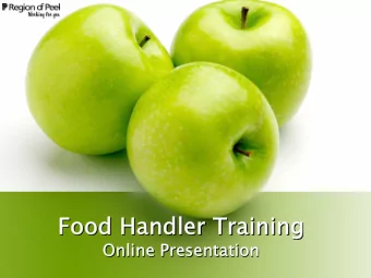 Food Handler Training  Food Handler Training  Food Handler Training  Food Handler Training  Online