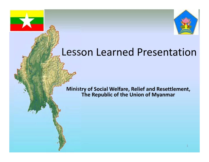 lesson learned presentation