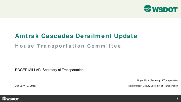 amtrak cascades derailment update