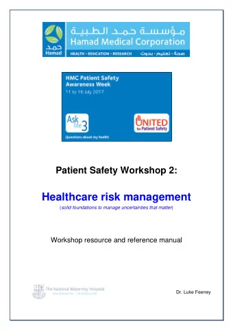 Table of Contents  About this manual and our workshop