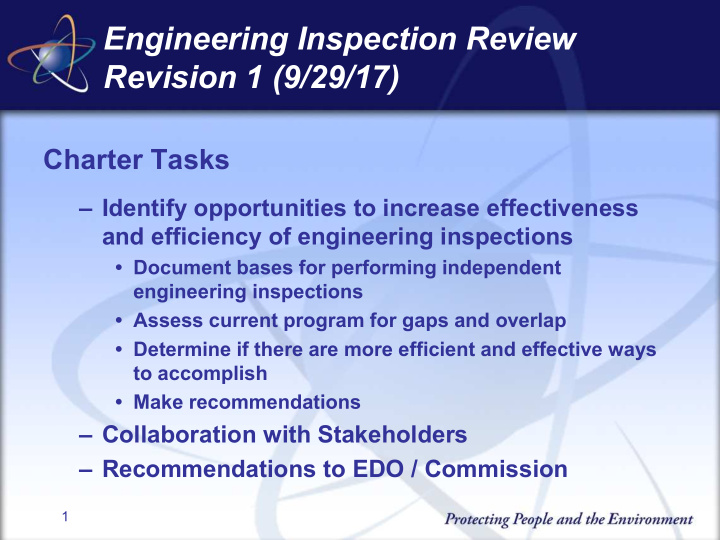 engineering inspection review revision 1 9 29 17