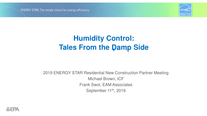 humidity control tales from the damp side