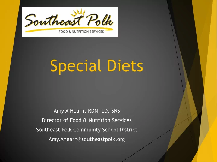 special diets