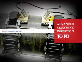 T  OF  D  Who we  ar  e  Co nve ntio na l a nd  Oil a nd Ga s, Re fine ry,  Ove r 400 pe rso nne l