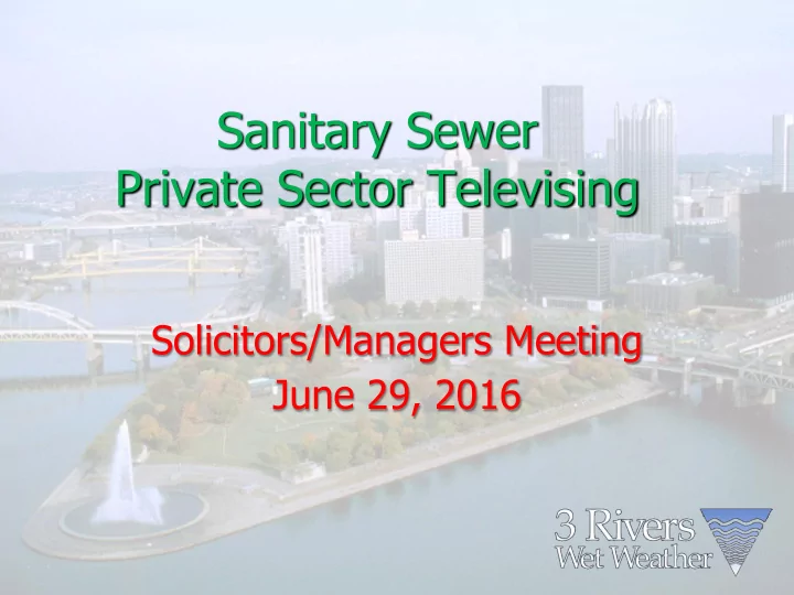 private sector televising