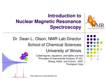 Thompson Corp.  http://www.cis.rit.edu/htbooks/nmr/  NMR basic layout &amp; components  Console