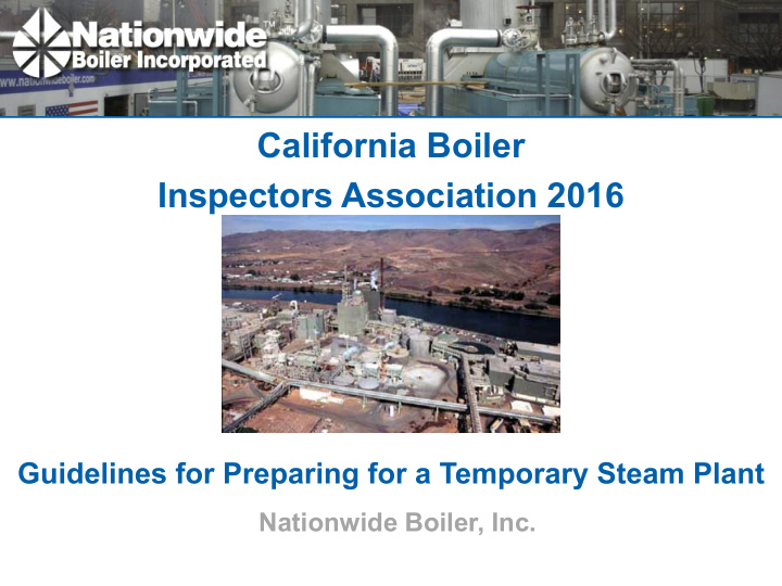 california boiler inspectors association 2016