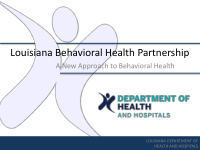louisiana behavioral health partnership