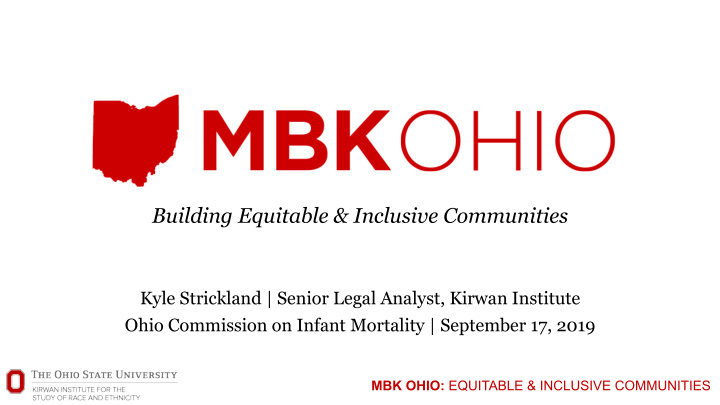 building equitable inclusive communities