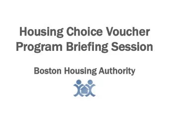 Hou  Housing Choice V  sing Choice Vouc  oucher  her  Pr  Program  ogram Brie  Briefing Ses  ing