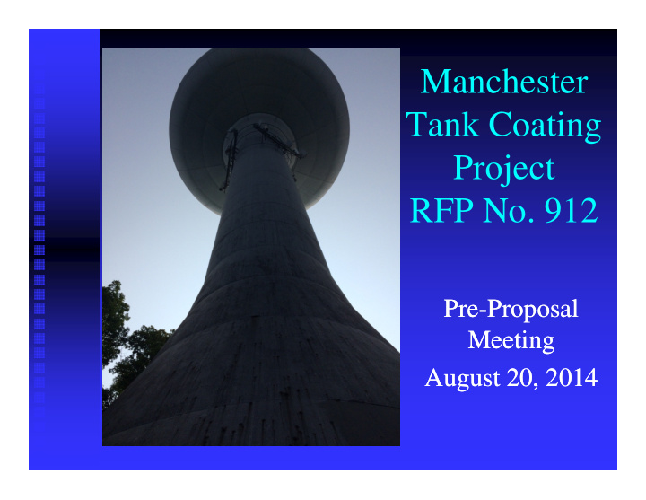manchester tank coating project rfp no 912