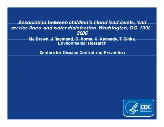 Association between childrens blood lead levels lead  Association between children s blood lead