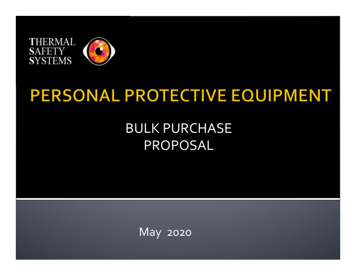 bulk purchase proposal