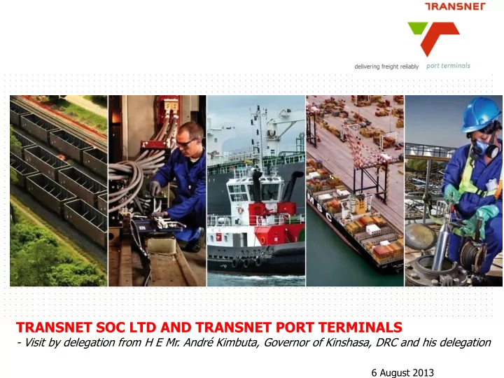 transnet soc ltd and transnet port terminals
