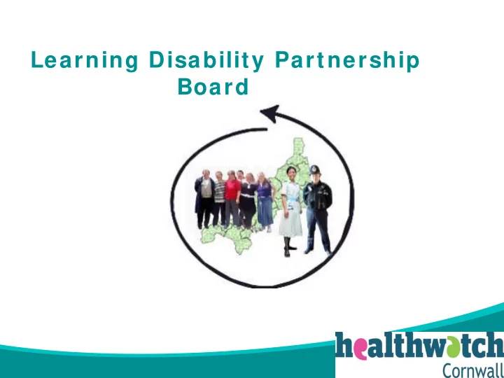 learning disability partnership board