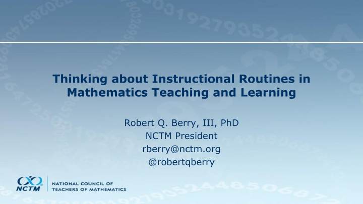 mathematics teaching and learning