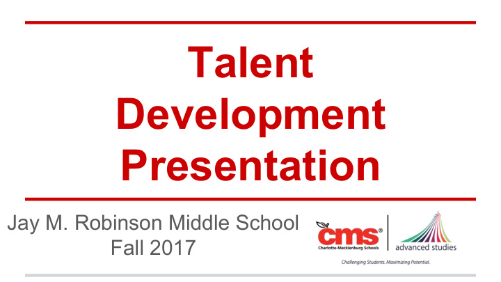 talent development presentation