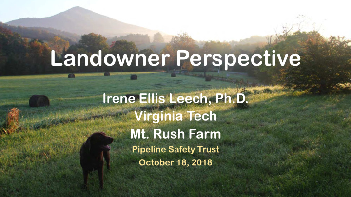 landowner perspective