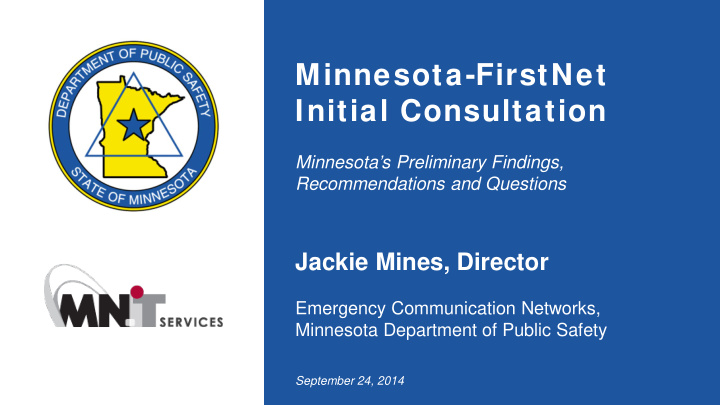 minnesota firstnet initial consultation