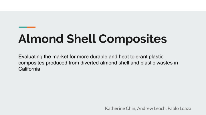 almond shell composites