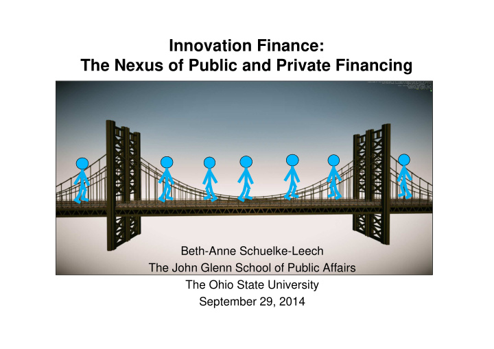 innovation finance the nexus of public and private