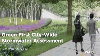 Gre  reen  en Fi  Firs  rst  t Ci  City  ty-Wide  Wide  St  Stormwa  rmwater  ter As  Asse  sessme