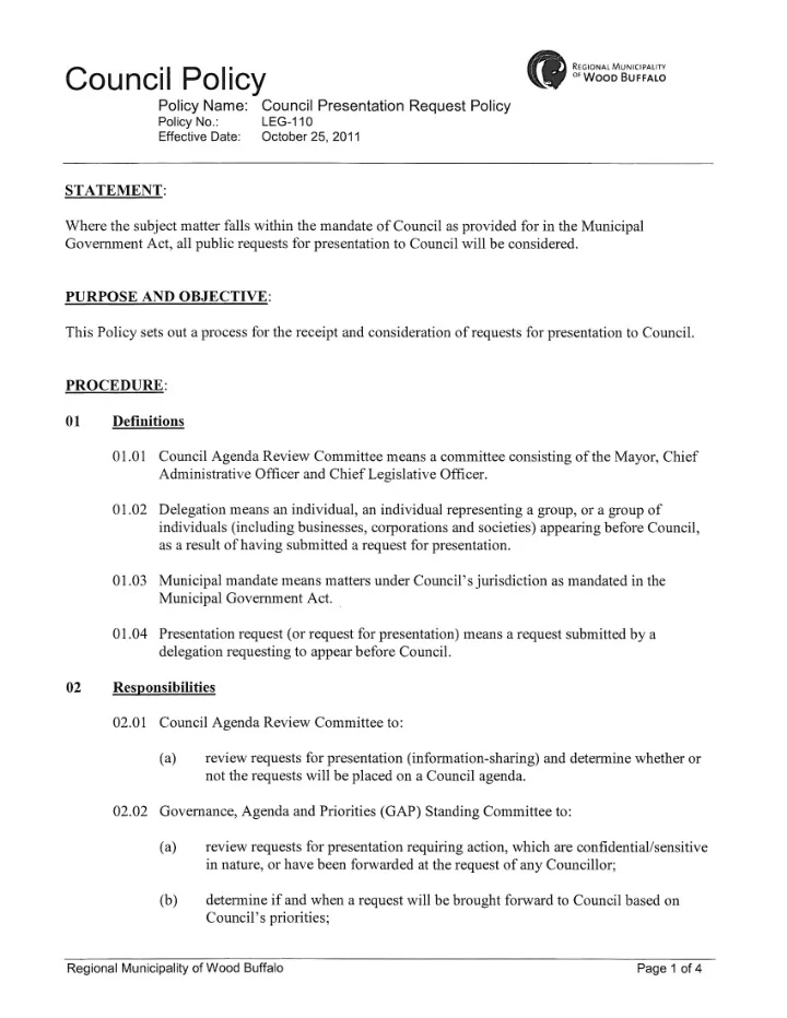 provide to council a weekly summary of