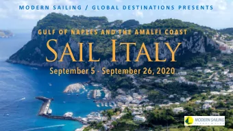 M O D E R N  S A I L I N G  /  G L O B A L  D E S T I N A T I O N S  P R E S E N T S G L O B A L D