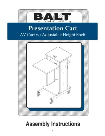 Presentation Cart  123456789012345678901234567890121234567890123456789012345678901212345678901234