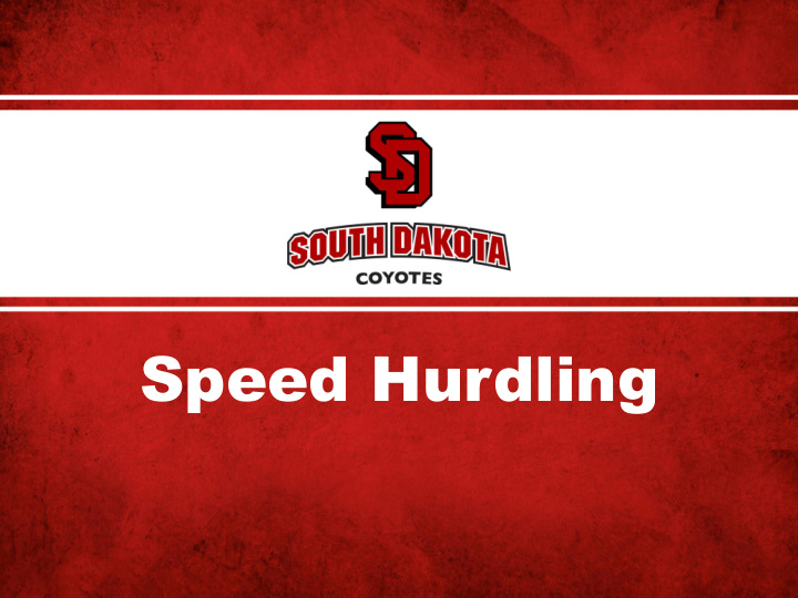 speed hurdling info on usd t f