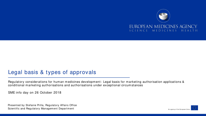 legal basis types of approvals
