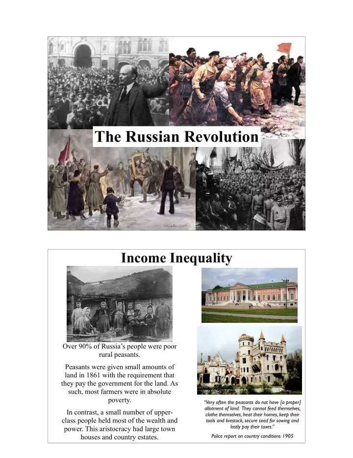 the russian revolution