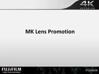 MK Lens Promotion  New Lens Concept  Keep 4K Cabrio quality, Light weight, Compact,  Affordable,