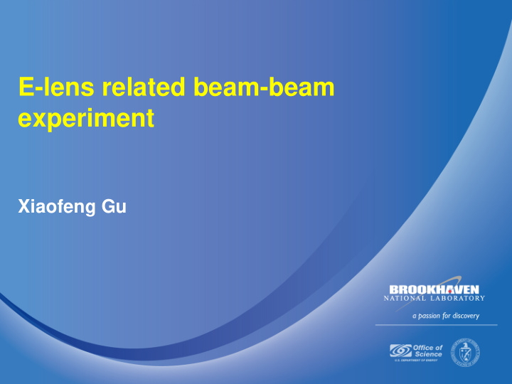 e lens related beam beam
