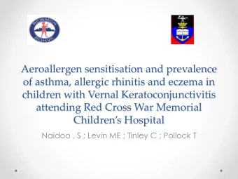of asthma, allergic rhinitis and eczema in  children with Vernal Keratoconjunctivitis  attending