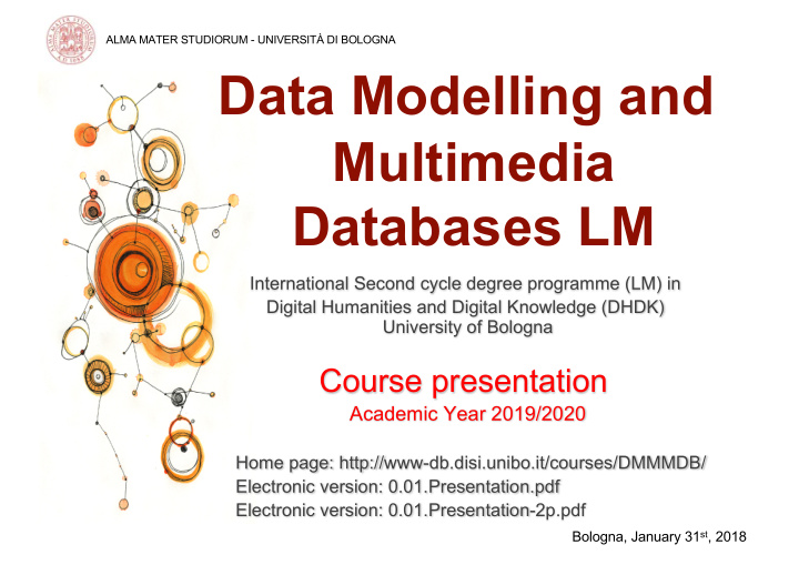 data modelling and multimedia databases lm
