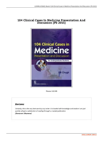 104 Clinical Cases In Medicine Presentation And  104 Clinical Cases In Medicine Presentation And