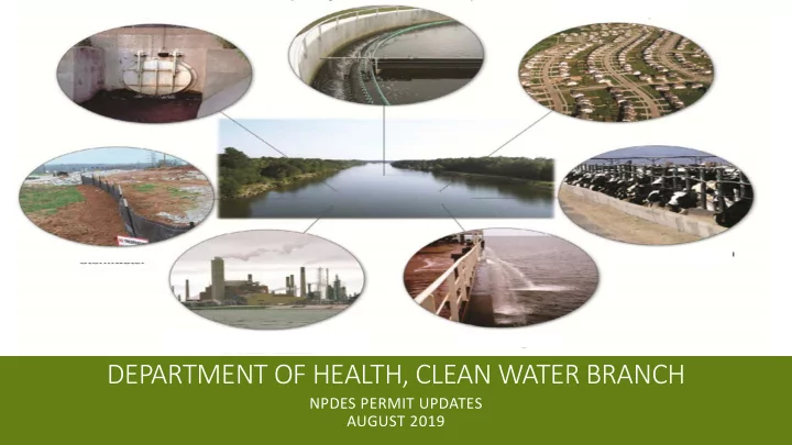 department of health clean water branch