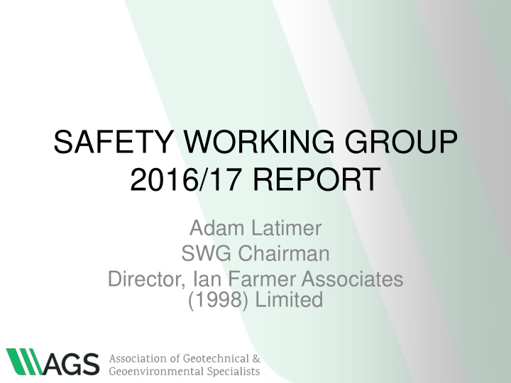 safety working group