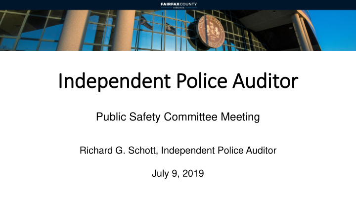 in independent police auditor