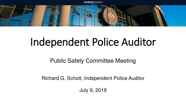 in independent police auditor