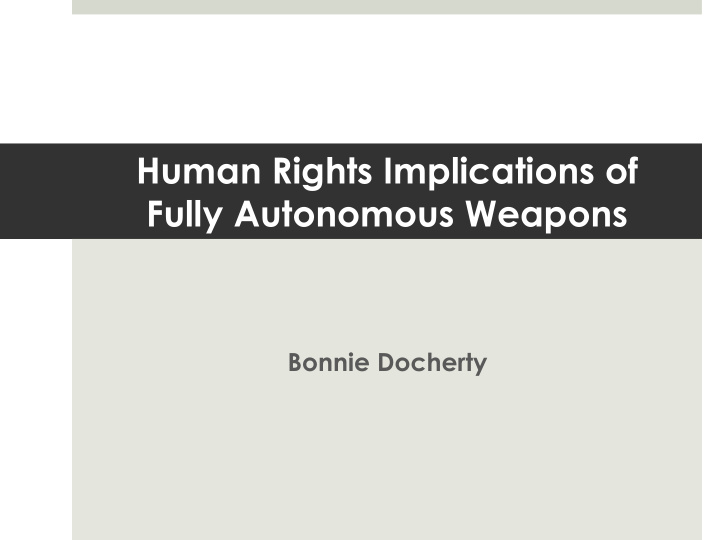 human rights implications of