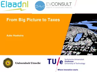 From Big Picture to Taxes  Auke Hoekstra  16-5-2017  PAGE 0  About me  My mission is to