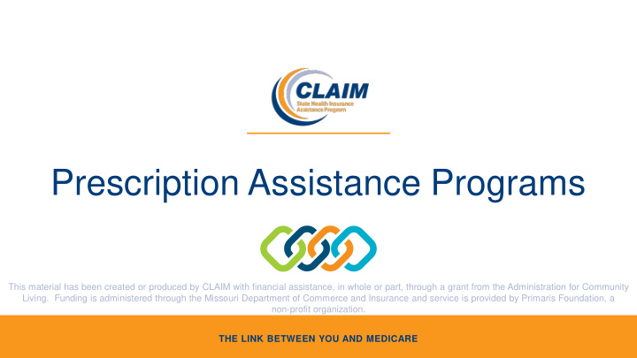 prescription assistance programs