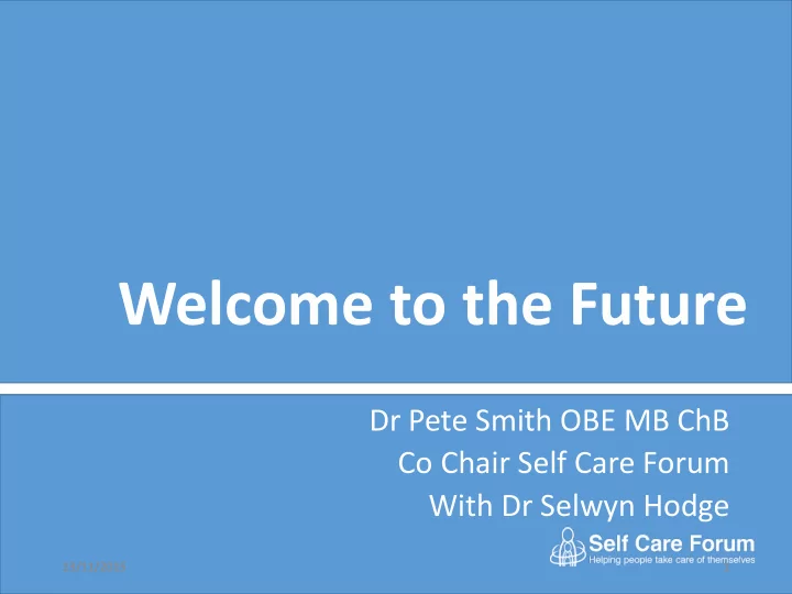 welcome to the future