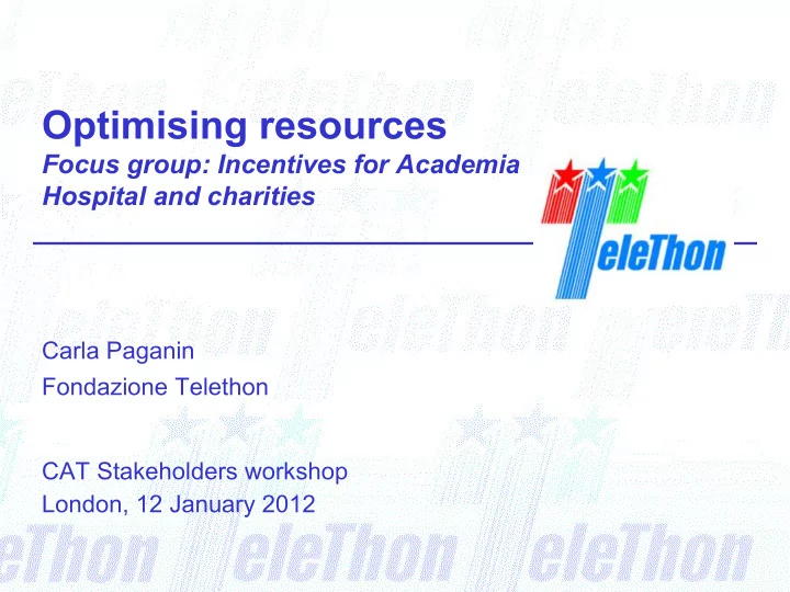 optimising resources